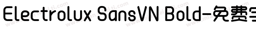 Electrolux SansVN Bold字体转换